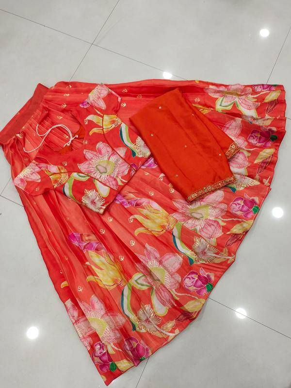 NEW LAUNCING KIDS LEHENGA CHOLI chinon silk Mumbai kids clothing distributors